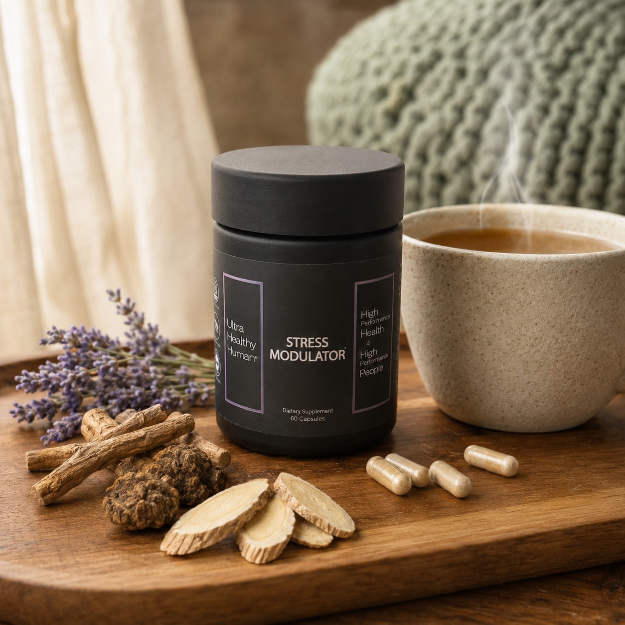 Stress Modulator three-adaptogen daily capsule