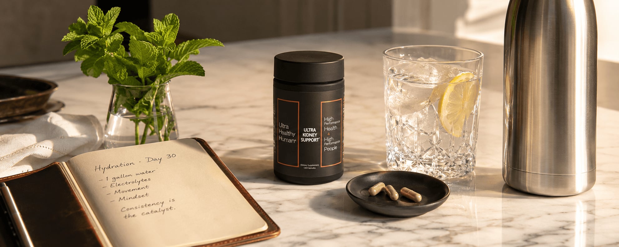 Ultra Kidney Support renal formula in a daily hydration context
