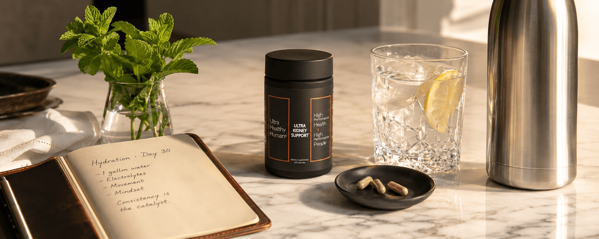 Ultra Kidney Support renal formula in a daily hydration context
